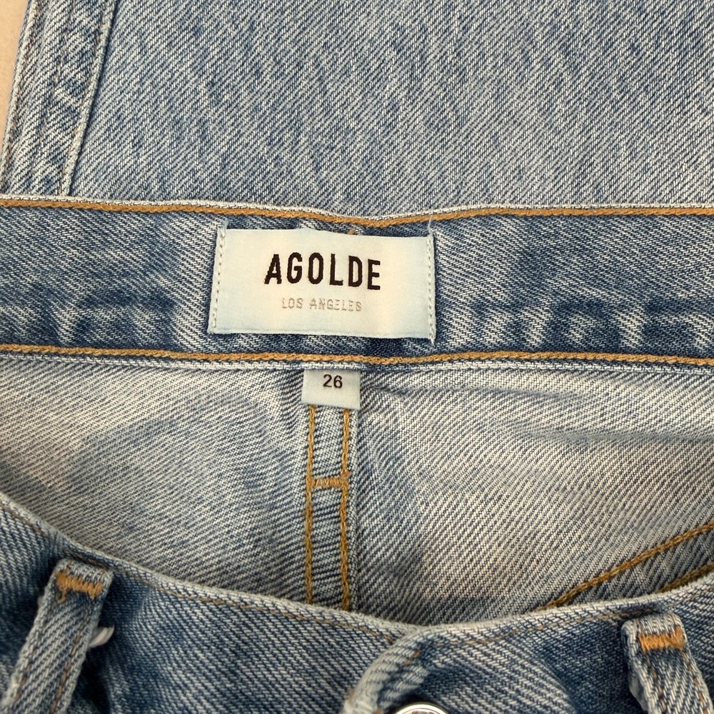 Agolde Light Blue Ripped Jeans - Picture 4 of 5